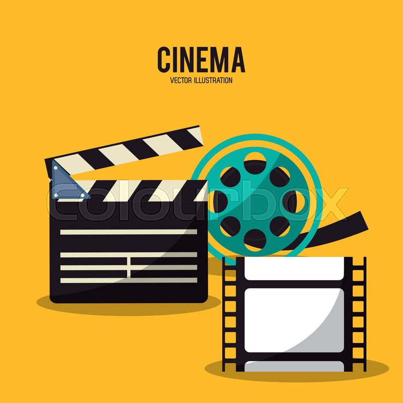 Clapboard Film Strip Reel Movie Film Stock Vector Colourbox 800x800 Clapboard Film Strip Reel Movie Film Stock Vector Colourbox