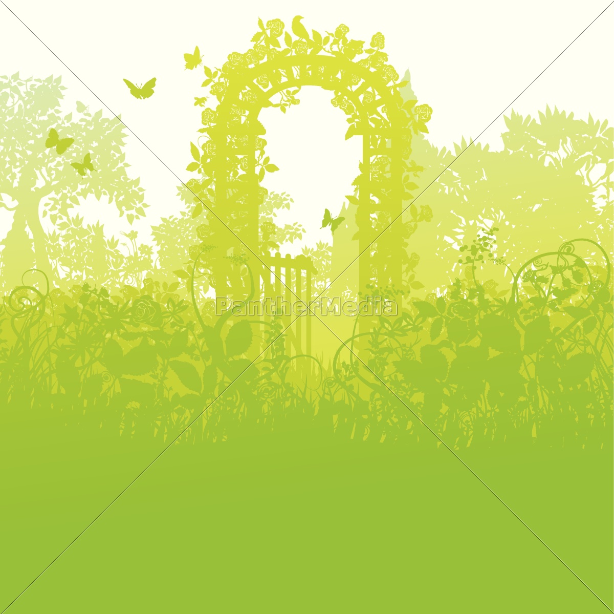 1200x1199 Blades Of Grass And Rosentor In Enchanted Garden