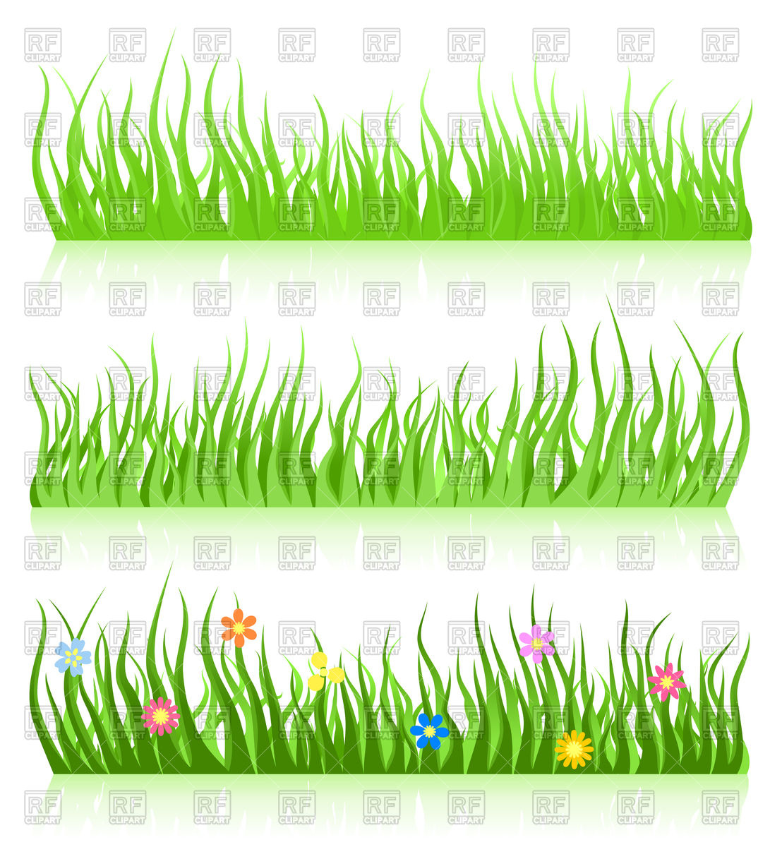 Green Grass Border With Flowers Vector Image Of Plants And Animals 1108x1200 Green Grass Border With Flowers Vector Image Of Plants And Animals