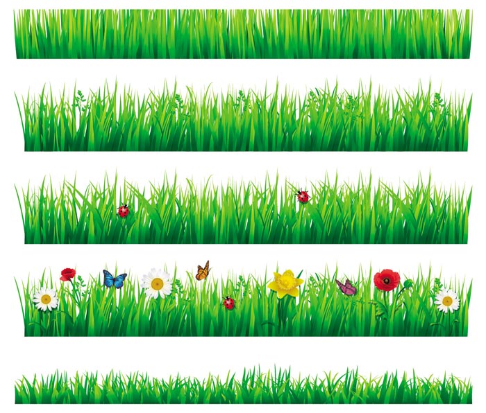 Grass Border Vector at Vectorified.com | Collection of Grass Border ...