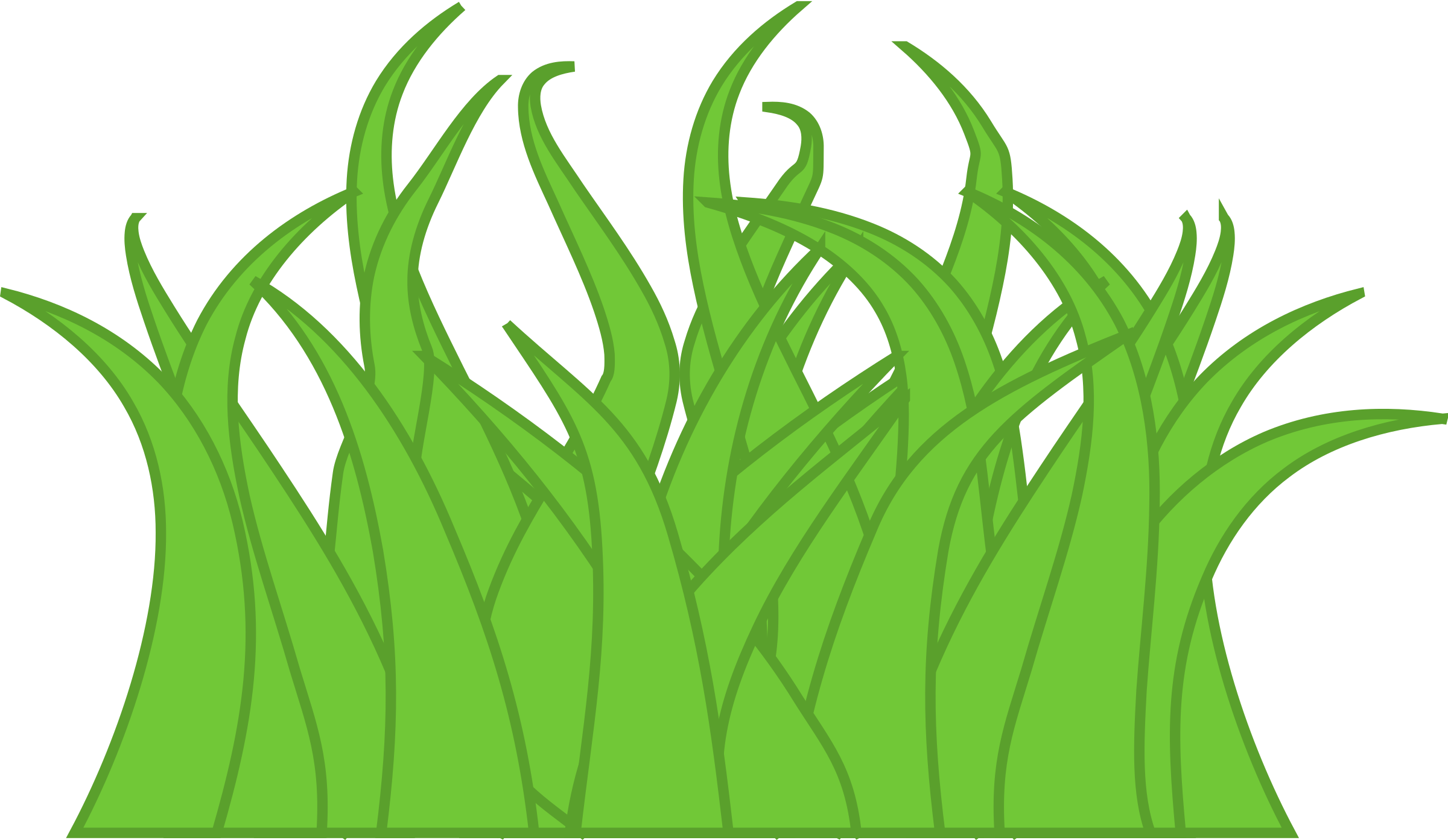 2400x1393 Grass Vector Clipart Image