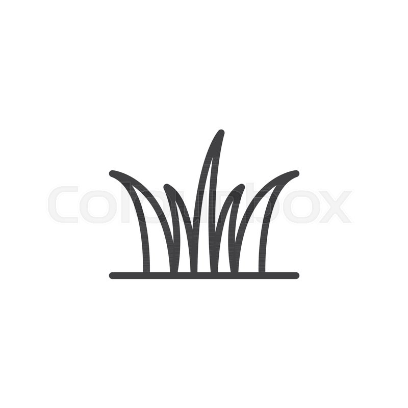 Grass Leaves Outline Icon Linear Stock Vector Colourbox 800x800 Grass Leaves Outline Icon Linear Stock Vector Colourbox