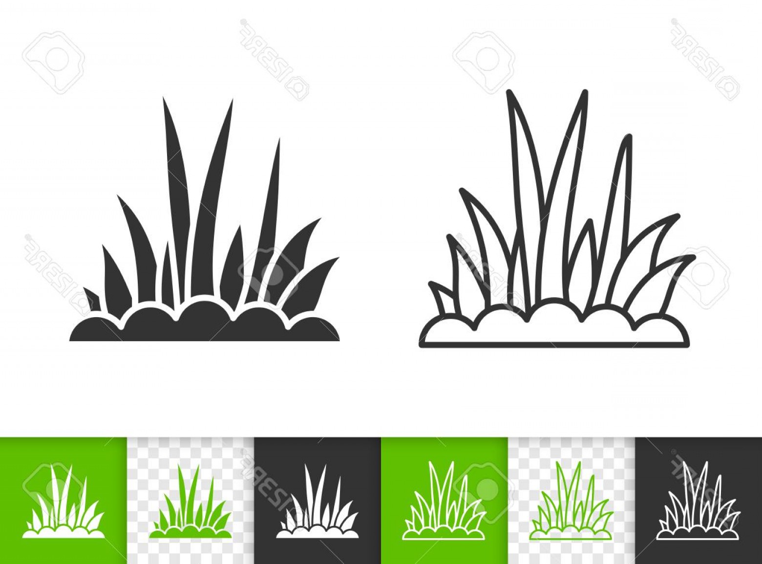 Photostock Vector Grass Black Linear And Silhouette Icons Thin 1560x1154 Photostock Vector Grass Black Linear And Silhouette Icons Thin