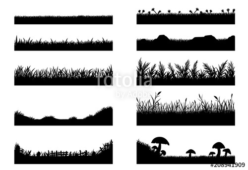 Set Of Grass Vector On White Background Grass Vector 500x343 Set Of Grass Vector On White Background Grass Vector