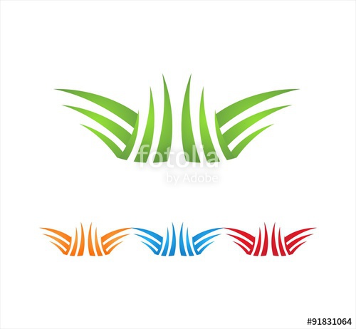 500x462 W Letter Grass Logo Template Stock Image And Royalty Free Vector