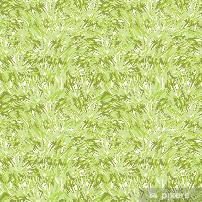 700x700 Vector Green Grass Texture Seamless Pattern Background With Hand