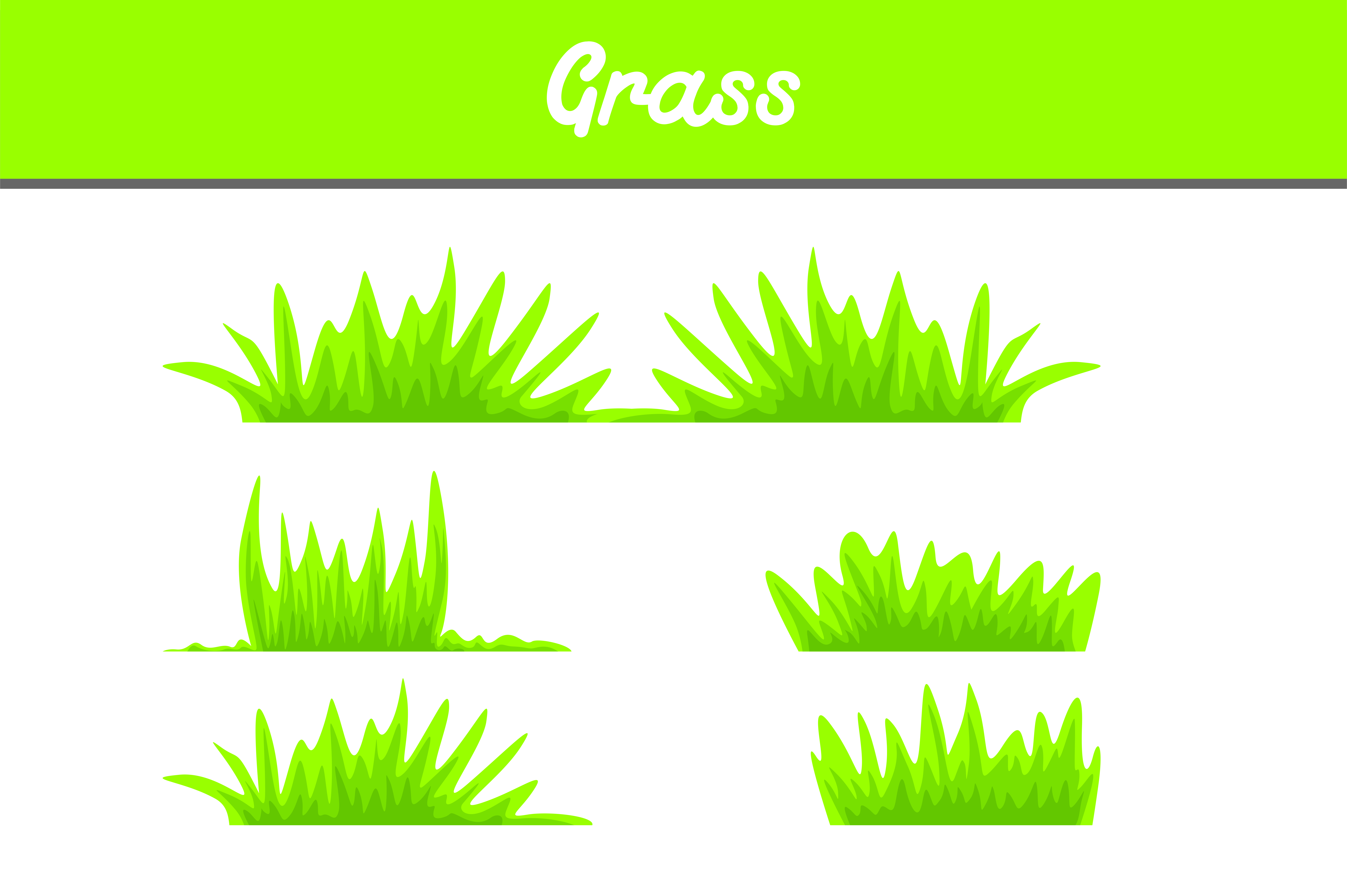 Grass Vector Bundle Graphic 7514x5000 Grass Vector Bundle Graphic