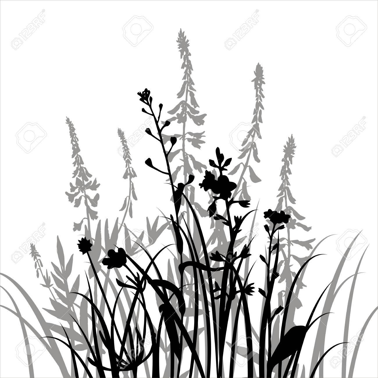 1300x1300 Collection Of 'grass Vector Silhouette' Download More Than