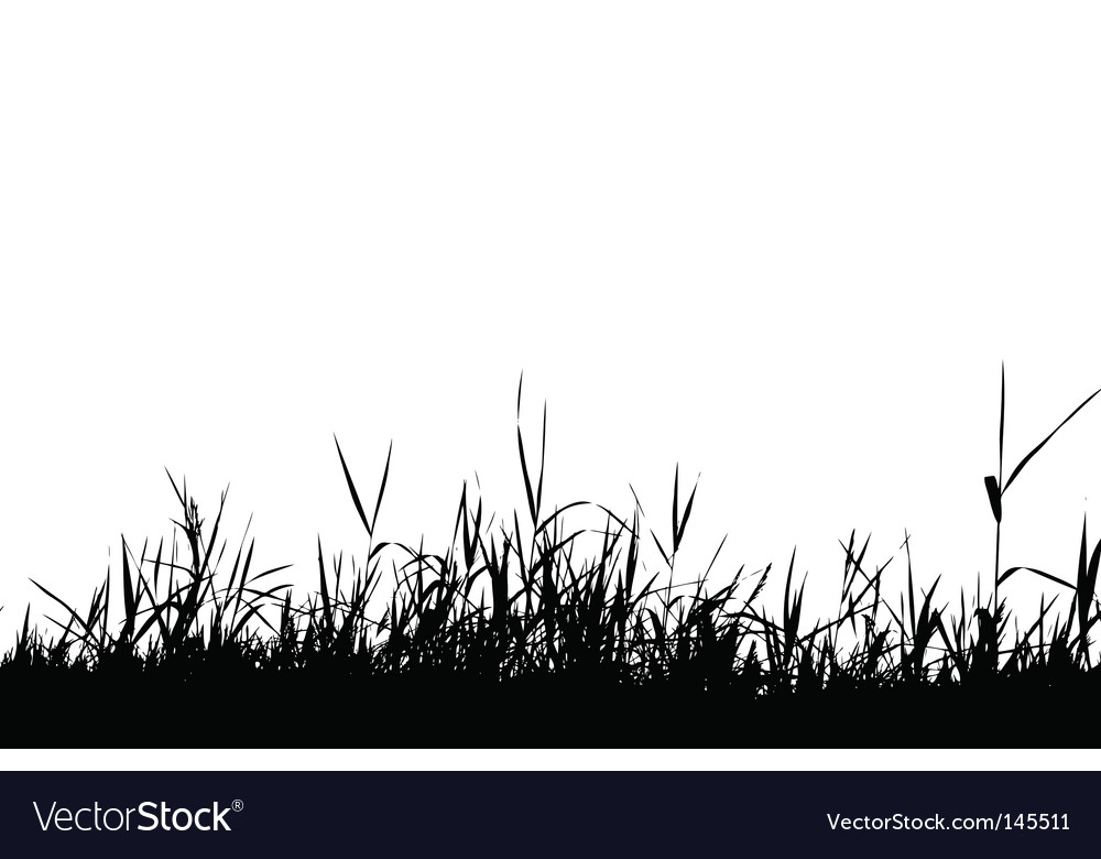 1000x780 Grass Silhouette Vector Free