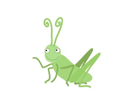 450x357 Funny Grasshopper Cartoon Vector Illustration Royalty Free Vector