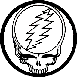 256x256 The Grateful Dead Steal Your Face Purple Yellow Button B Free