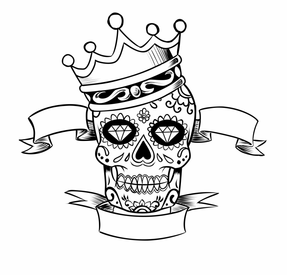 920x882 Sugar Skull Clipart Vector