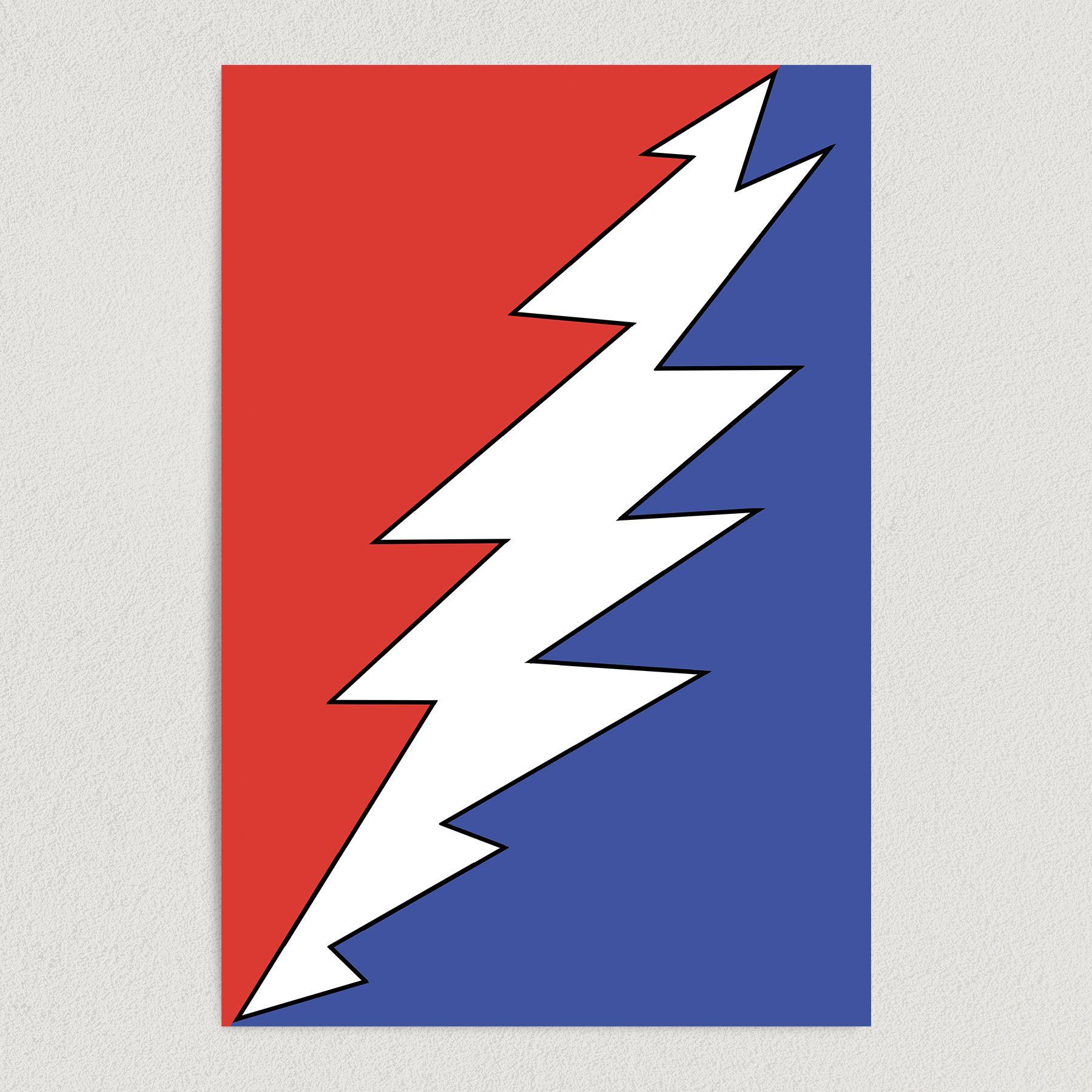 1800x1800 Grateful Dead Symbol Art Print Poster X Wall Art