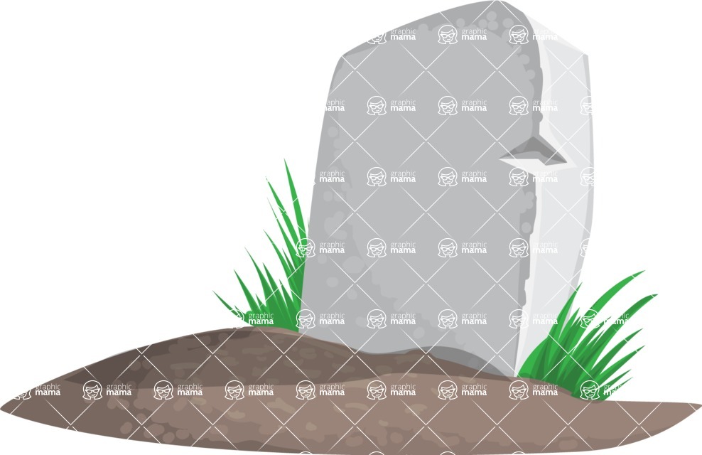 988x640 Grave Vector Illustration Graphicmama