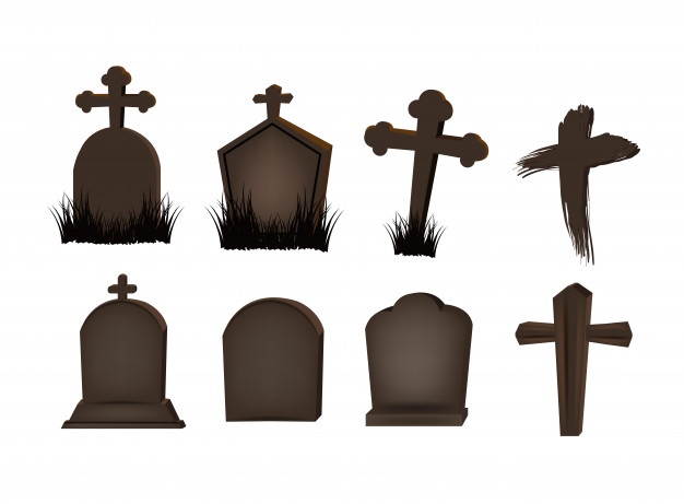 626x461 Grave Marker Set For Object Halloween Day Vector Premium Download