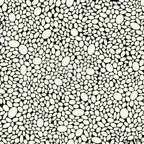 500x500 Gravel Mosaic Pavement Monochrome Pebble Sidewalk Vector Decor