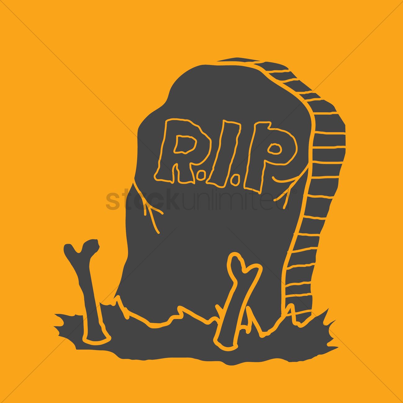1300x1300 Gravestone Vector Image