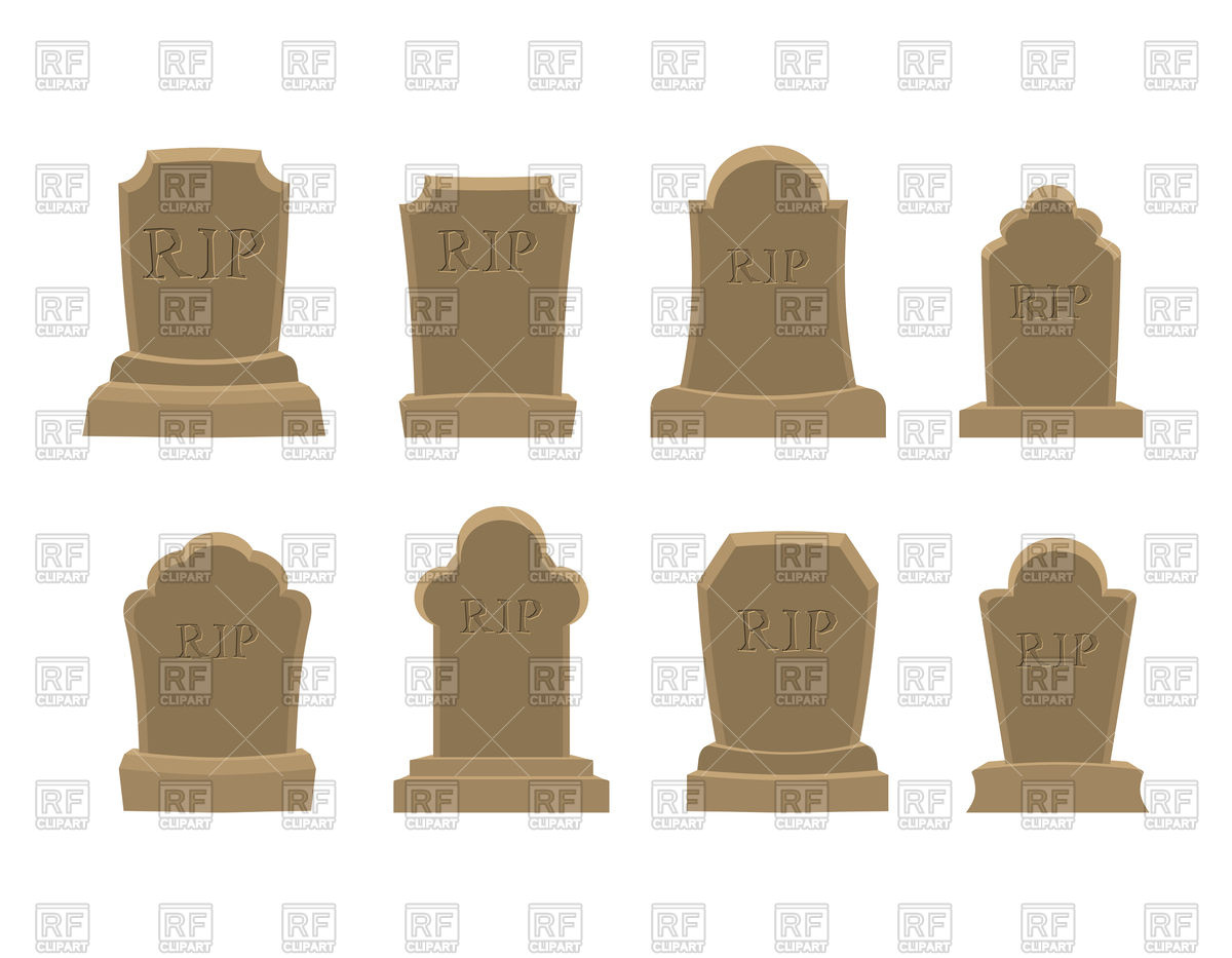1200x933 Set Of Old Gravestone Vector Image Of Objects Maryvalery