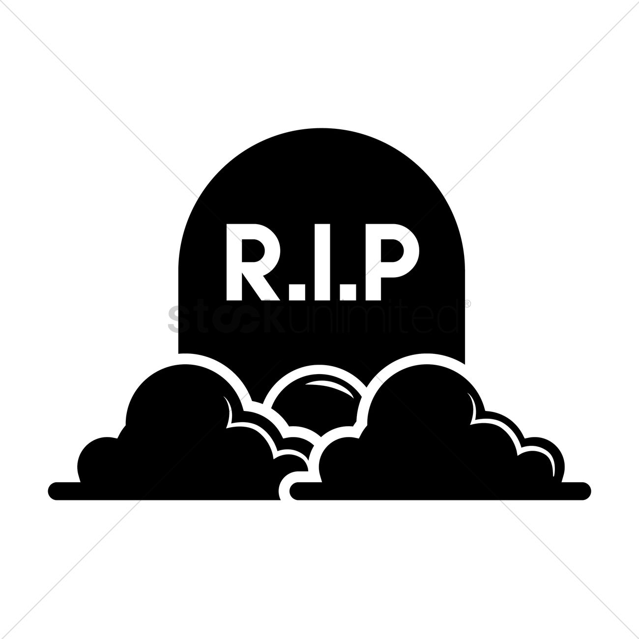 1300x1300 Silhouette Of A Tombstone Vector Image