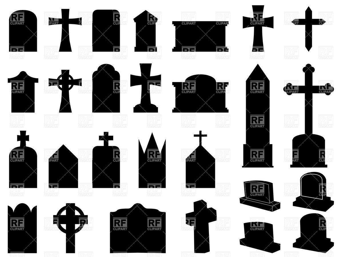 1200x900 Silhouettes Of Funerary Gravestones