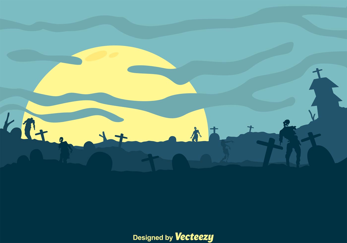 1400x980 Cemetery Free Vector Art