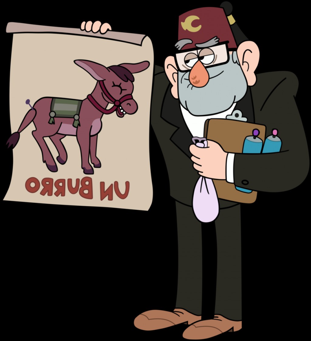 1024x1123 Gravity Falls Vector Un Burro Soidergi