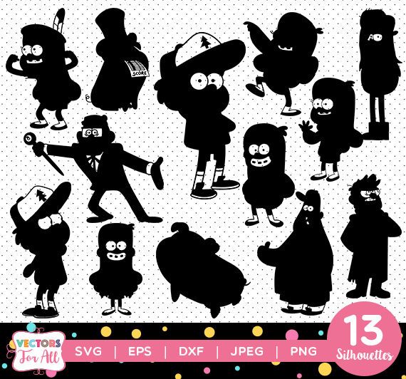 570x532 Cricut Gravity Falls, Vector Clipart