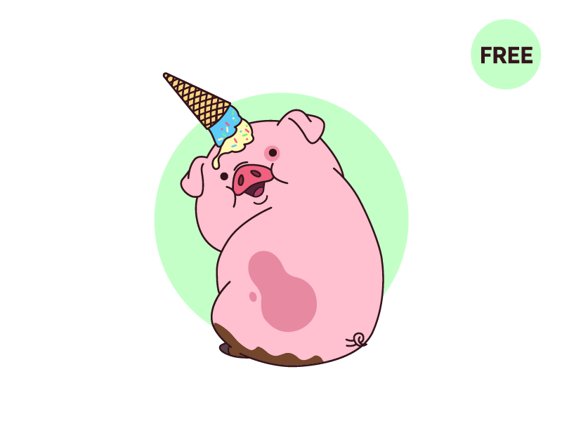 800x600 Waddles Vector Illustration