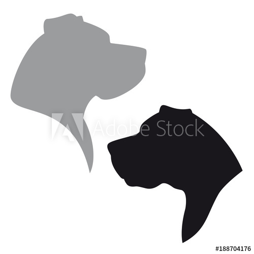 500x500 Great Dane Head Logo