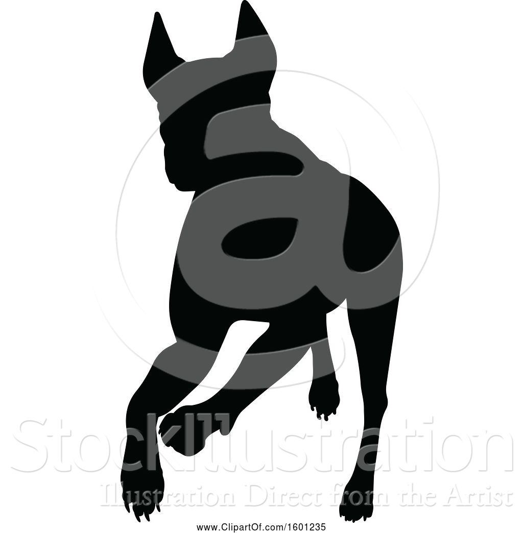 1024x1044 Vector Illustration Of Silhouetted Great Dane Dog
