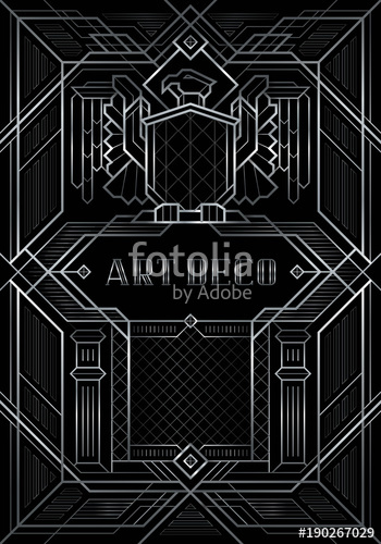 350x500 The Great Gatsby Style Vector, Abstract Eagle Geometric Patterned