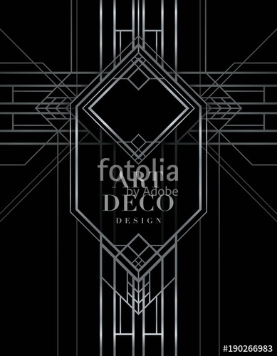 389x500 The Great Gatsby Style Vector, Abstract Geometric Patterned