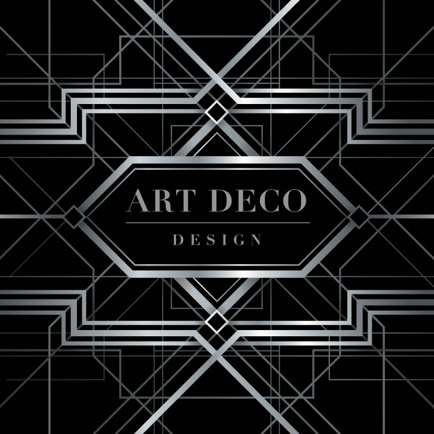 626x626 Art Deco Frame Vector, The Great Gatsby Deco Style Vector