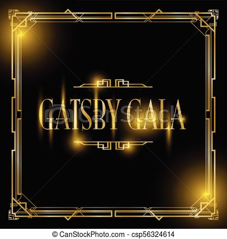 447x470 Great Gatsby Gala Background Vector Clip Art