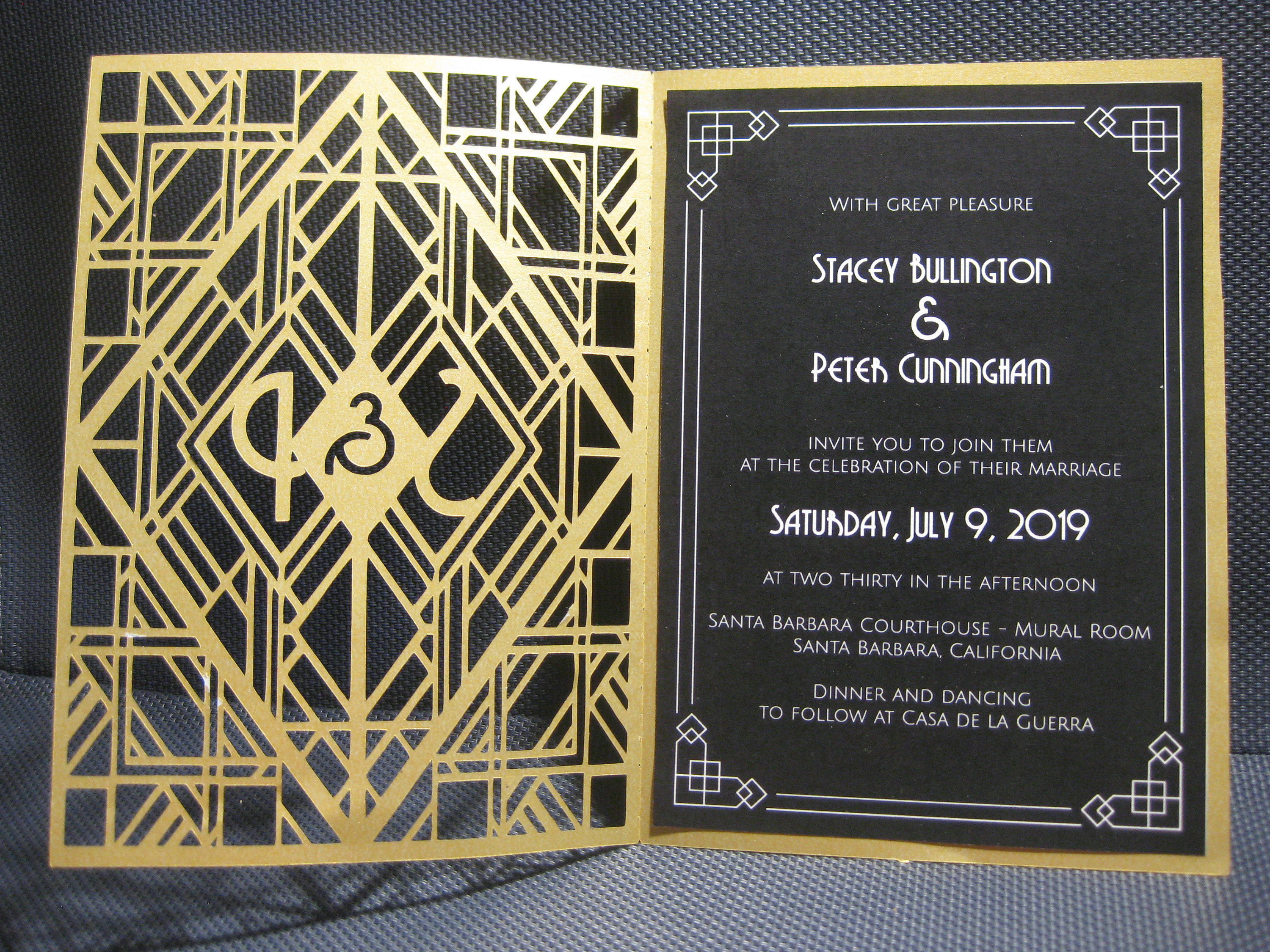 3000x2250 Set Art Deco Great Gatsby Wedding Invitation Rsvp Card Etsy