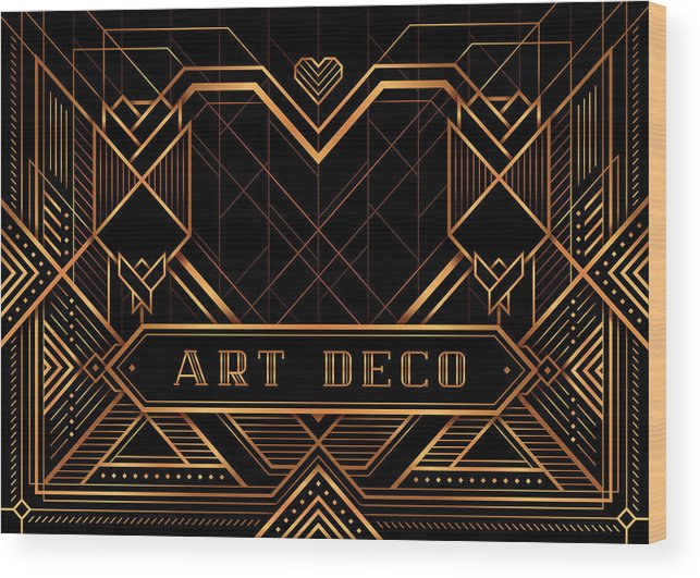 643x531 The Great Gatsby Deco Style Vector, Golden Roses And Heart Wood