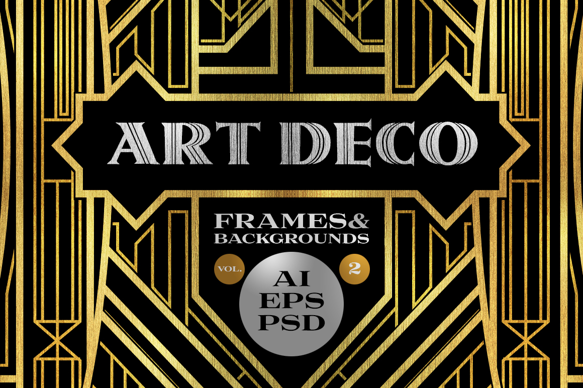 1160x772 Vectors Art Deco, Gatsby Style Geometric Pattern