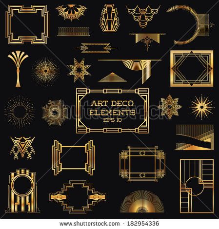 449x470 Art Deco Vintage Frames And Design Elements