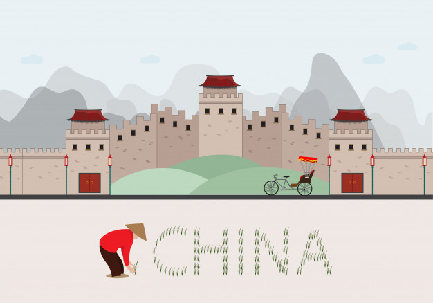 Great Wall Of China Vector Premium Download 626x438 Great Wall Of China Vector Premium Download