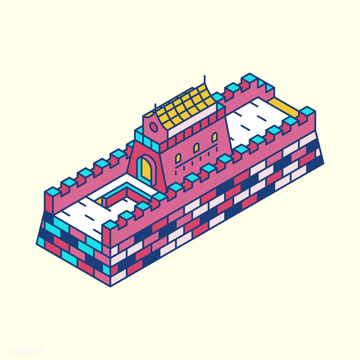 Illustration Of The Great Wall Of China Free Image 1200x1200 Illustration Of The Great Wall Of China Free Image