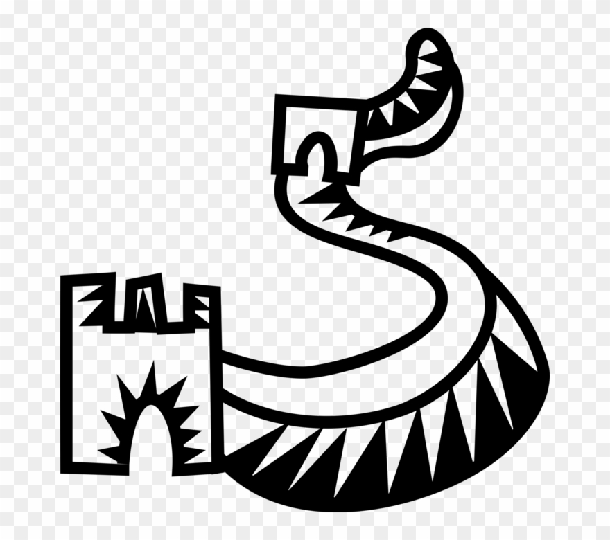 Vector Illustration Of Great Wall Of China Fortification 880x780 Vector Illustration Of Great Wall Of China Fortification