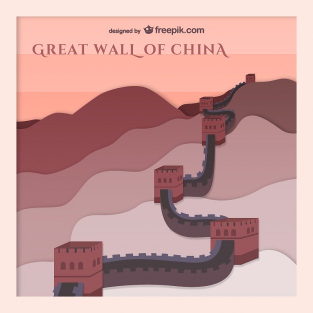 Chinese Great Wall Vector Free Download 626x626 Chinese Great Wall Vector Free Download