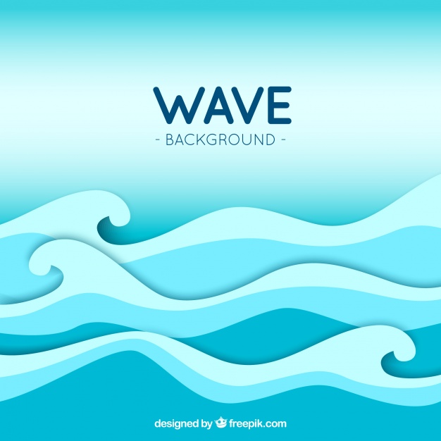 626x626 Great Wave Background In Blue Tones Vector Free Download