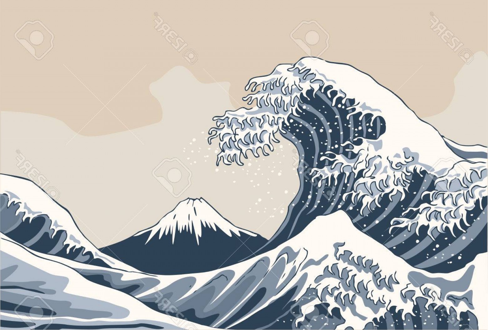 1560x1057 Japan Water Waves Vector Lamaison