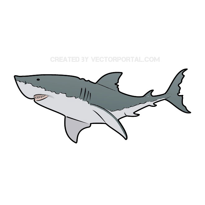 660x660 Great White Shark Free Vector