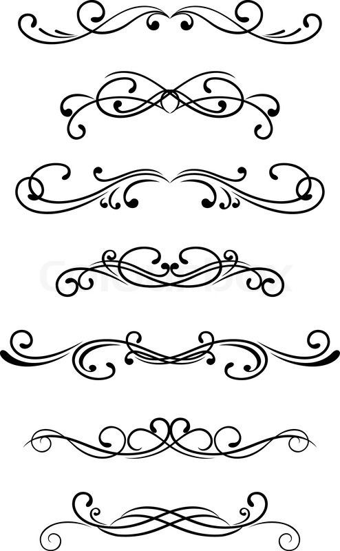 494x800 Stock Vector Of Swirl Elements And Monograms For Design