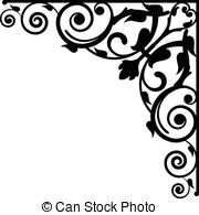 180x195 Floral Corners Vector Clip Art Images Floral Corners