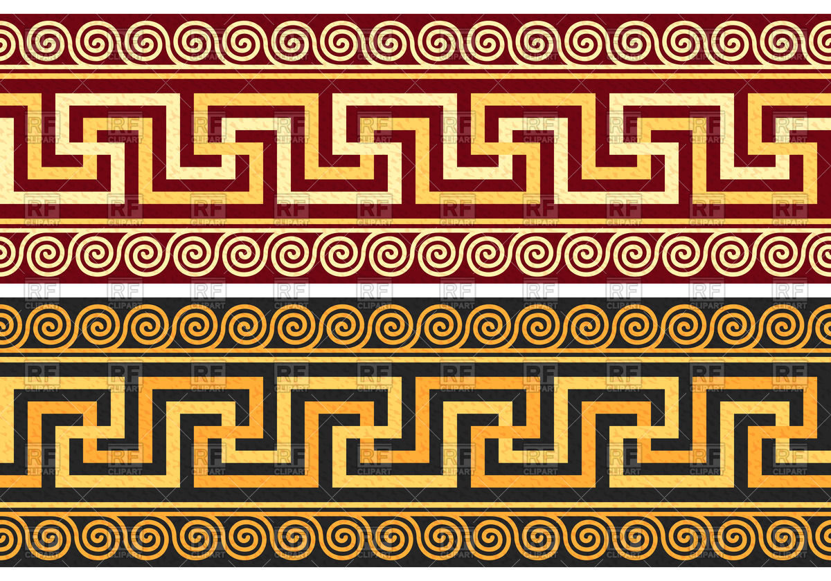 1200x840 Border With Classic Greek Ornament
