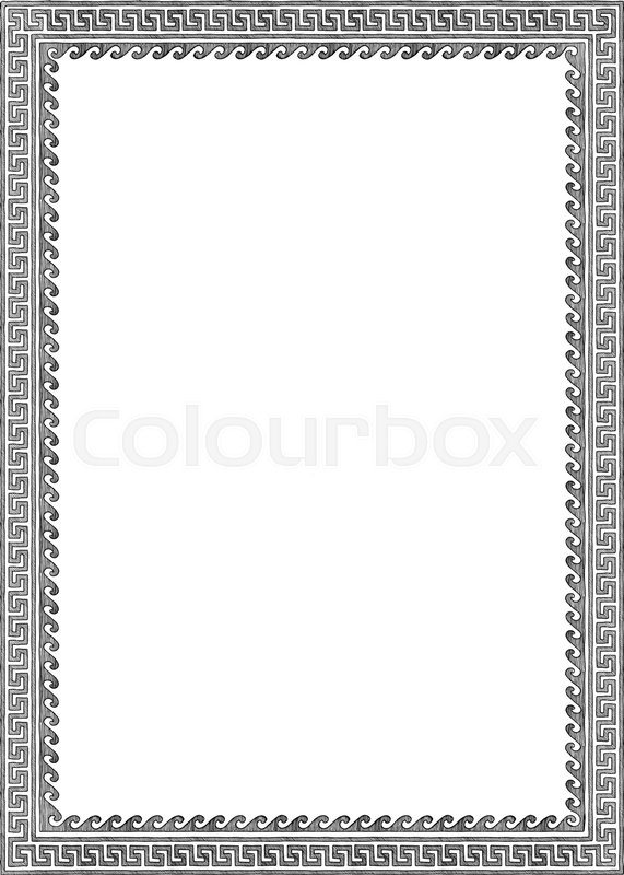 571x800 Frame With Traditional Ancient Greek Stock Vector Colourbox