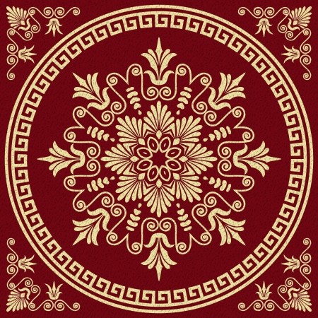 Greek Key Meander Round Mandala Pattern Ornamental Grecian 450x450 Greek Key Meander Round Mandala Pattern Ornamental Grecian